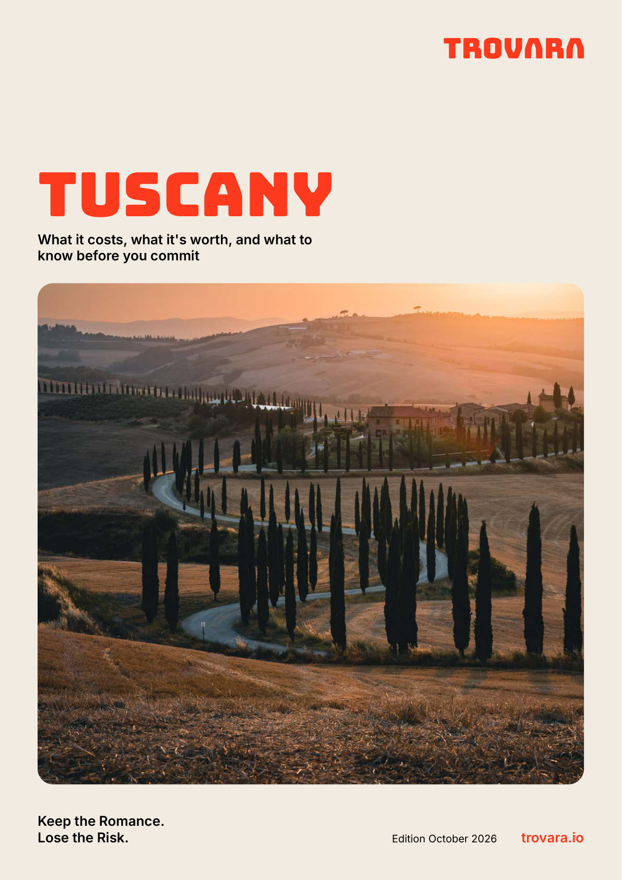 Trovara Market Report Tuscany, cover