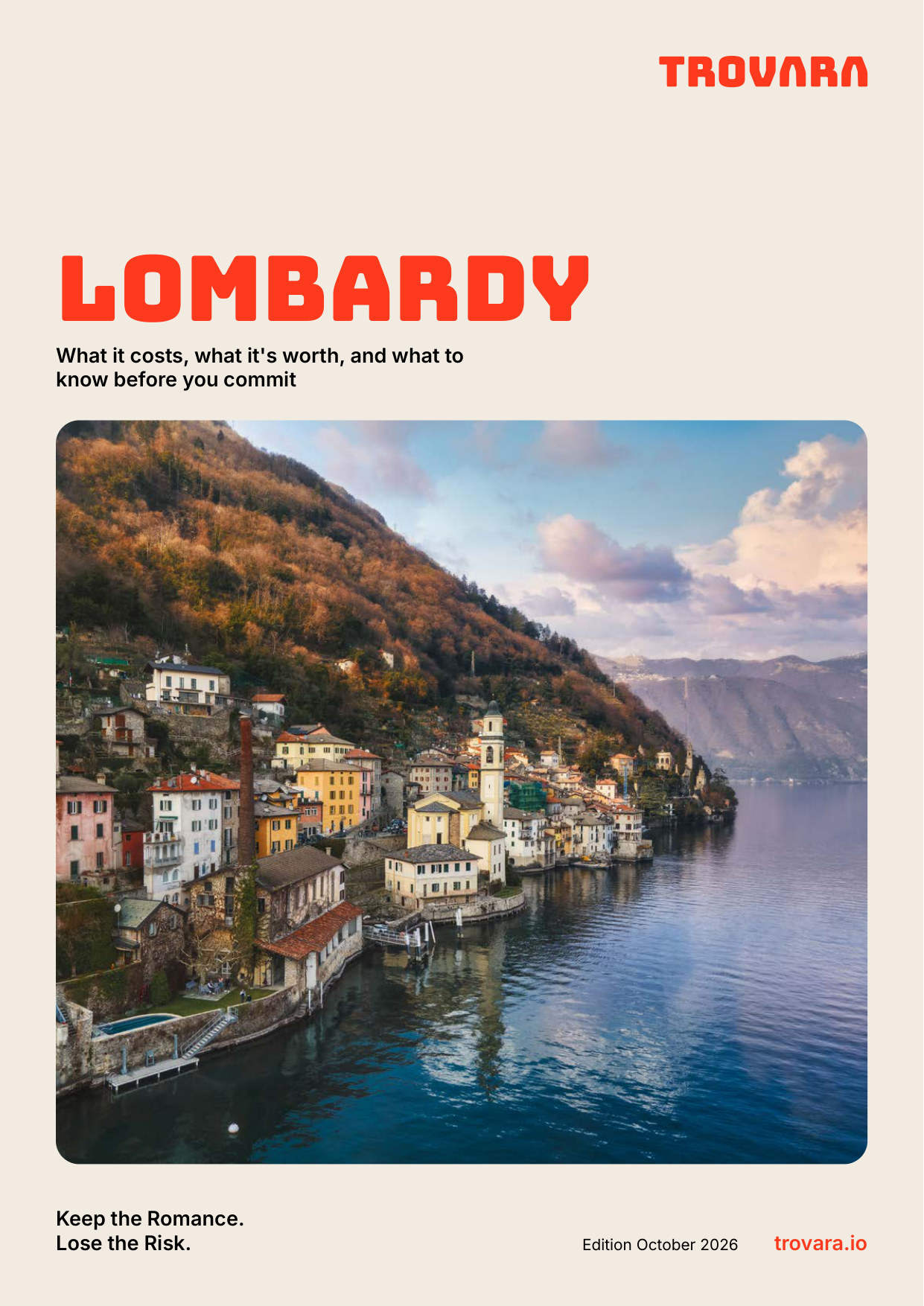 Trovara Market Report Lombardy, cover